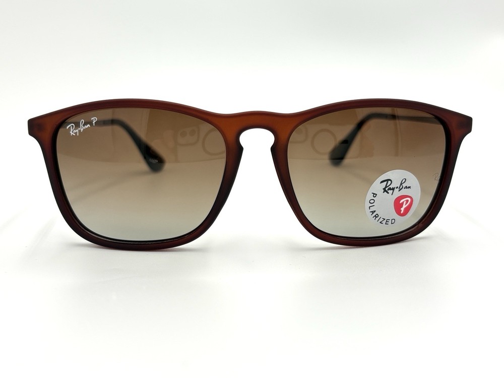 Ray-Ban 54mm Chris Brown Polarized Sunglasses Gradient Sunglasses – Brown RB4187