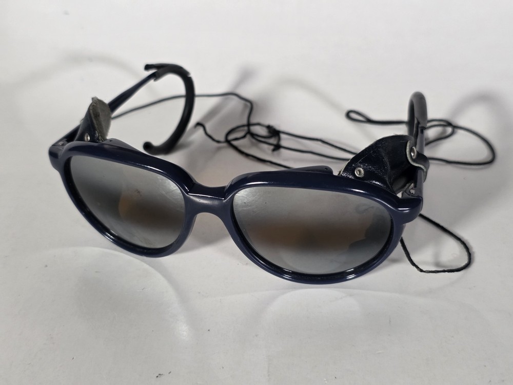 Vintage 80s Bollé Glacier Sunglasses Nylon Frame Japan Blue Ski Glasses