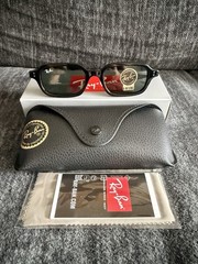 Ray-Ban Zuri RB4455 Unisex Sunglasses Black/Green G-15 Lens 52mm