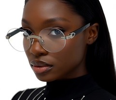 Small Brown Gradient Lens Sunglasses Gold Metal Frame Women Light weight Comfort