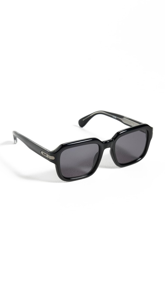 QUAY – Mens Sunglasses, Square Lenses with UV Protection (Playback, Black)