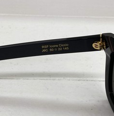 Sunglasses RSF Retrosuperfuture Icons Ciccio J6C 50 22 145 Black Grey Lens New 1