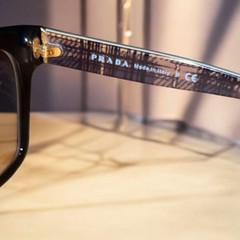 USED PRADA SUNGLASSES 《PR11S-F�_ EYEWEAR TORTOISE BROWN MADE IN ITALY