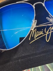Maui Jim Mavericks MJ264 17 Silver Blue Hawaii Polarized Sunglasses SEE DETAILS