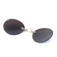 Clip On Nose Glasses Round Rimless Matrix Morpheus Sunglasses Frameless Vintage