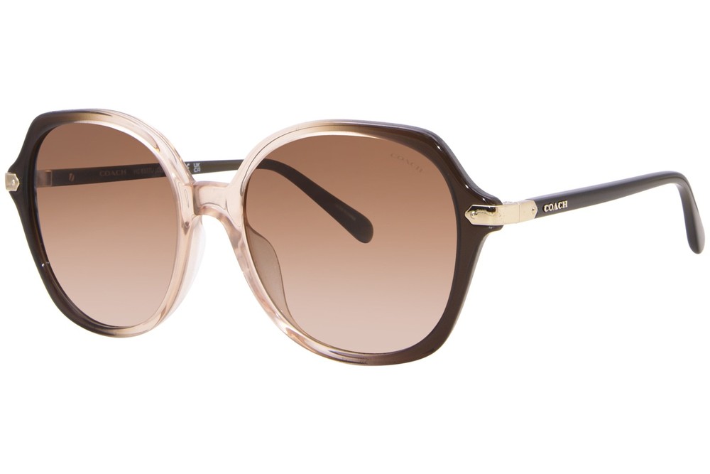 Coach CL825 HC8377U 540013 Sunglasses Women’s Olive/Beige/Brown Gradient 55-mm