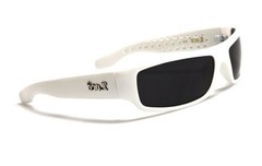 New Locs Designer Mens Outdoor Sports 100% UV400 White Gray Sunglasses LC02WHT