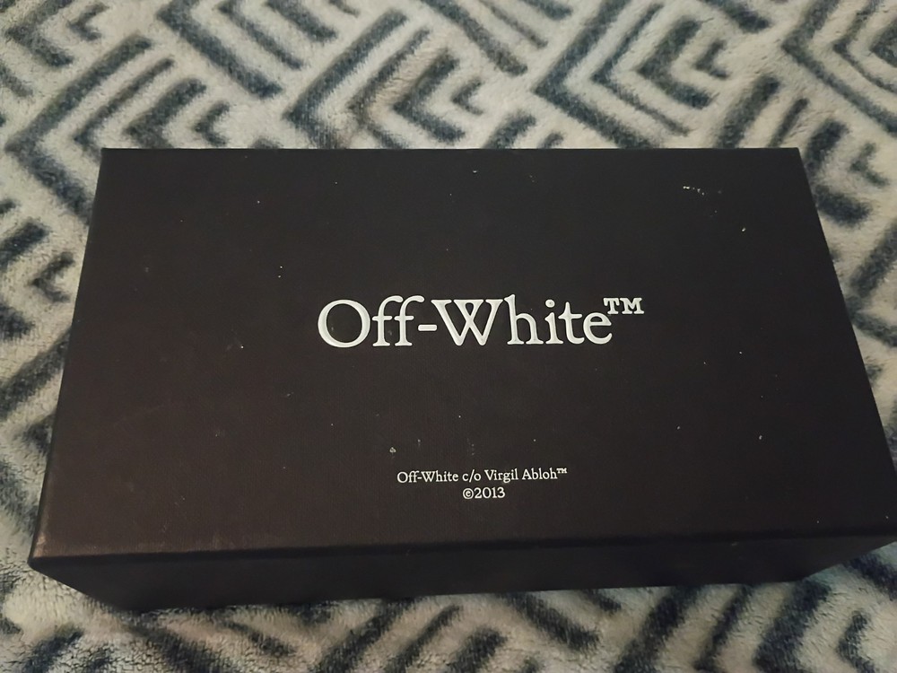 Off-White Manchester OERI129 Eyeglasses Black Grey 1007 Authentic 54mm