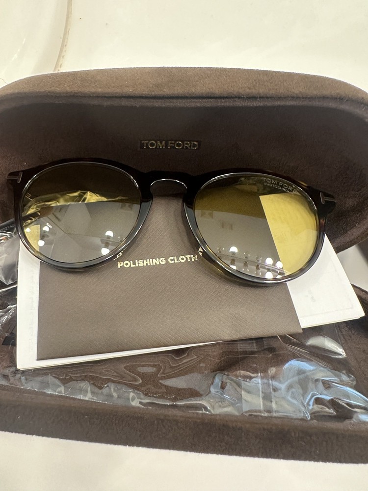 TOM FORD AURELE FT0904 53E Brown Yellow Unisex ECO Sunglass Authentic 904 TF904