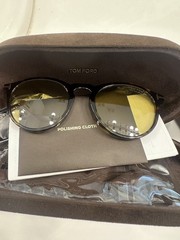 TOM FORD AURELE FT0904 53E Brown Yellow Unisex ECO Sunglass Authentic 904 TF904