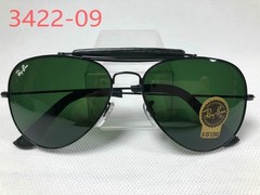Ray-Ban RB3422 Sunglasses Black Frame 58/14 Green Lens 140MM