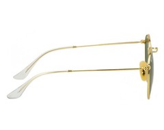 Ray-Ban Unisex Sunglasses RB3447 Round Metal Gold Frame Green Classic Lens 50mm