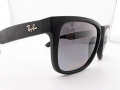 Ray-Ban Sunglasses, Polarized Lenses, RB 4165 622/T3 3P Justin, 54-16-145, Black