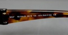 Maui Jim 244-20 Brown/Tortoise Arms/Brown Lenses Wrap Around Sunglasses Italy