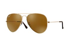 Sunglasses AVIATOR Classic BROWN POLARIZED Lenses -Ray Ban Standard Size