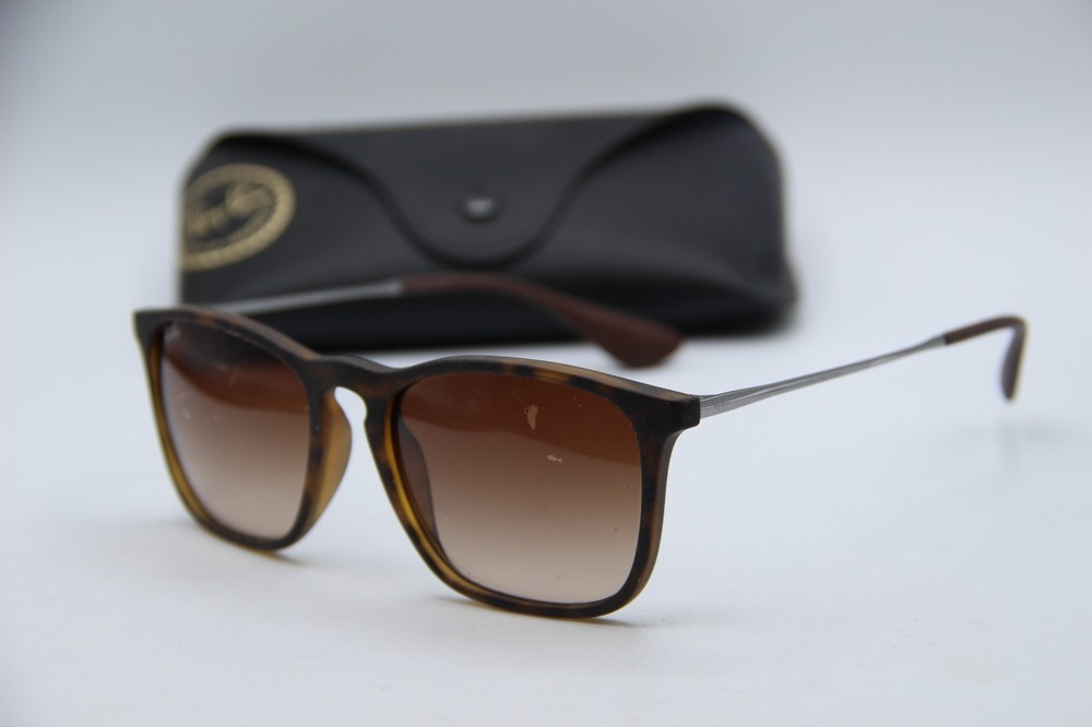 NEW RAY-BAN RB4187 CHRIS 856/13 HAVANA GRADIENT AUTHENTIC SUNGLASSES 54-18