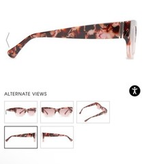 Von Zipper New Sunglasses Fawn Floral Frame Rose Gold Made in Italy