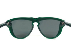 Burberry Sunglasses B4427-F 4104/87 Green Irregular Frames with Dark Grey Lenses