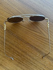 Chrome Hearts Oralgami RGP Gold Aviator Sunglasses Authenthic w/ case/cloth JP