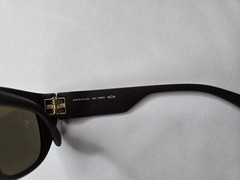 MYKITA MYLON TRINITY MD22 EBONY BROWN COL 322 w RAW GREEN SOLID LENS SUNGLASSES