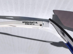 100% Percent SPEEDCRAFT Matte White HiPER Blue Mirror Lens Sunglass 60007-00012