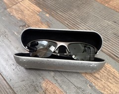 Oakley Men’s Wrap Sunglasses Black Frame/Black Lenses Lightweight w/ Hard Case