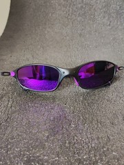 Oakley X-Metal Juliet 1.0 Sunglasses Polarized Black Frame/Purple Lenses