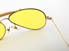 Randolph Engineering Sunglasses, 6 1/2 R/E 23K GP Gold, Metal, USA United States