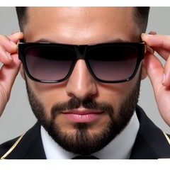 Flat Top Sunglasses Black Lens Street Wear Trendy Shades Hip Hop Outdoor Lentes