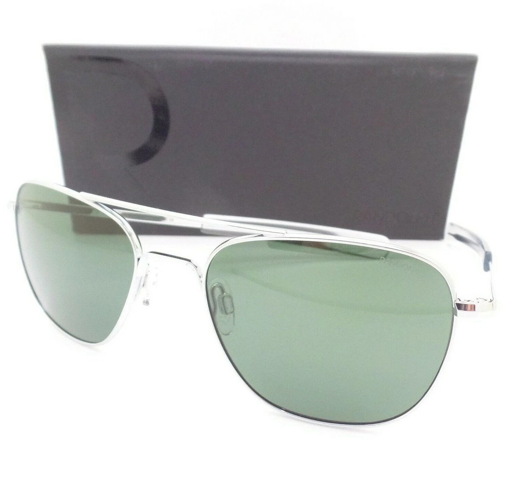 RANDOLPH ENGINEERING AVIATOR BRIGHT CHROME AGX BAYONET USA SUNGLASSES AF126 58MM