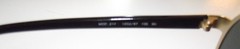VERSACE Aviator Pilot Shield Gold Metal/Black Sunglasses VE 2140 1002/87 135 mm