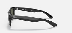 Ray-Ban RB 2132 901L New Wayfarer Black-Crystal Green Sunglasses