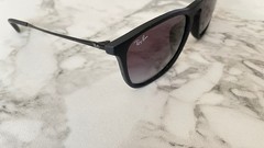 Ray.Ban RB4187-F Sunglasses CHRIS 622/8G 54-18 -145 3N Brown Gradient/Black – FS