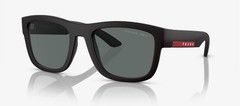 PRADA LINEA ROSSA PS 01ZS DG002G Black Rub Dk Grey Polarized 53 Men’s Sunglasses