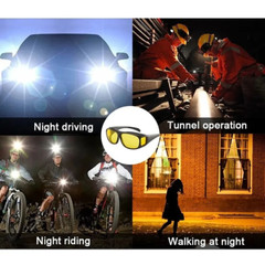 2 Pair HD Day Night Vision Glasses Driving Sports Wraparound Fit Over Sunglasses