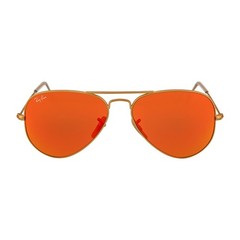 Ray-Ban RB3025 112/69 Matte Gold Aviator Brown Mirror Orange 55-14-135
