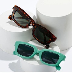 Small Rectangle Sunglasses Candy Color UV400 Square Frame Casual Travel Wear