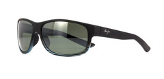 Maui Jim Kaiwi Channel Grey Black Stripe / Neutral Grey Polarized 840-11D NEW