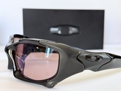 OAKLEY PIT BOSS 03-304 POLISHED BLACK GUNMETAL VR28 IRIDIUM POLARIZED SUNGLASSES