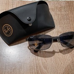 Ray Ban Gunmetal & Black w/ Grey Blue Lens Sunglass RB3478 004