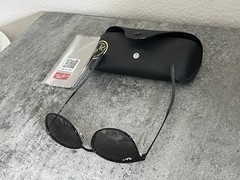 RAY-BAN ERIKA METAL BLACK RB3539 POLARIZED SUNGLASSES-002/T3-(54/19/145)