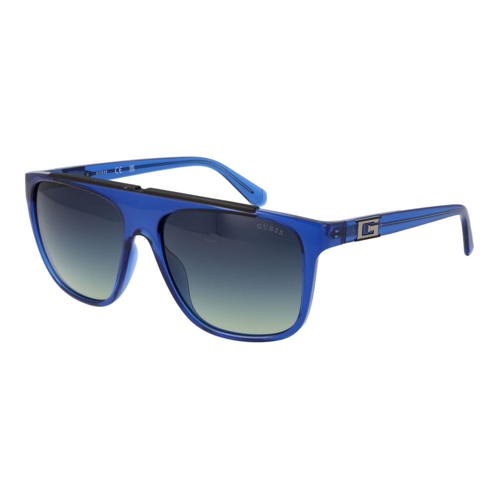 Guess Blue Stainless Steel Sunglasses 100% Authentic