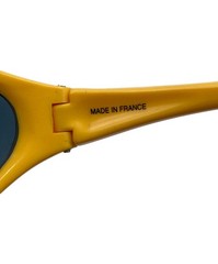 RAY-BAN B & L W 2559 Sunglasses Yellow Frame Full Rim Oval Made in France Used