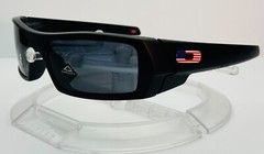 New Oakley Gascan Sunglasses / Matte Black / Prizm Grey / USA Flag / 009014-79
