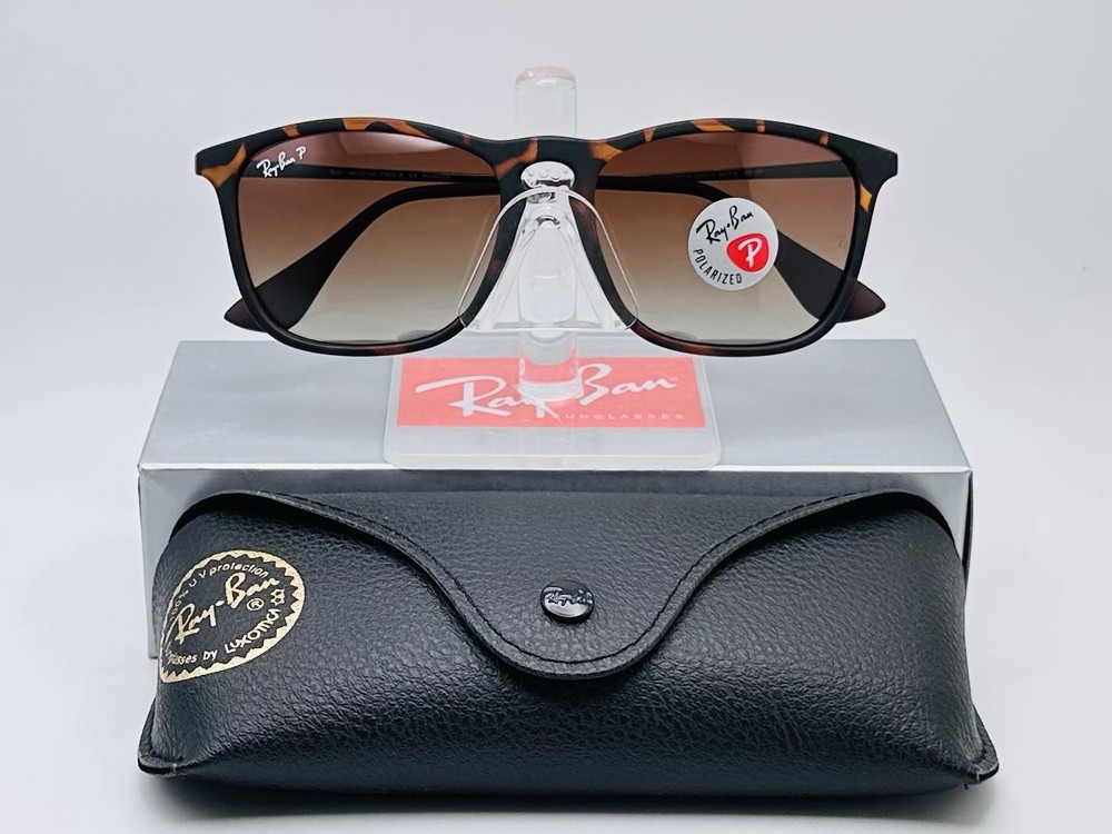 Ray-Ban RB4187 CHRIS 54mm Polarized Sunglasses – Brown Gradient Lens
