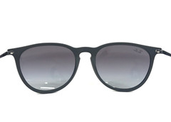 Ray-Ban Sunglasses RB4171 ERIKA 622/8G Rubber Black w/ Light Gray Gradient Dark