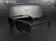 EMPORIO ARMANI EA4029 50638G Black Square 64 mm Men’s Sunglasses