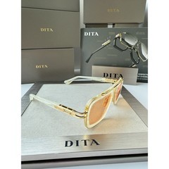 DITA LXN-EVO DTS 403 06 WHITE SWIRL YELLOW GOLD APRICOT SUNGLASSES AUTHENTIC