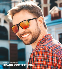 3 Packs Polarized Sunglasses for Men, Lightweight Sun Glasses with UV Protection