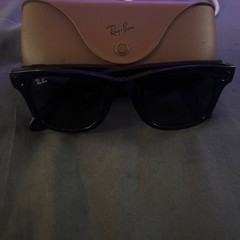 Ray-Ban Wayfarer Sunglasses Black Frame/Black Tinted Lenses Plastic w/ Case
